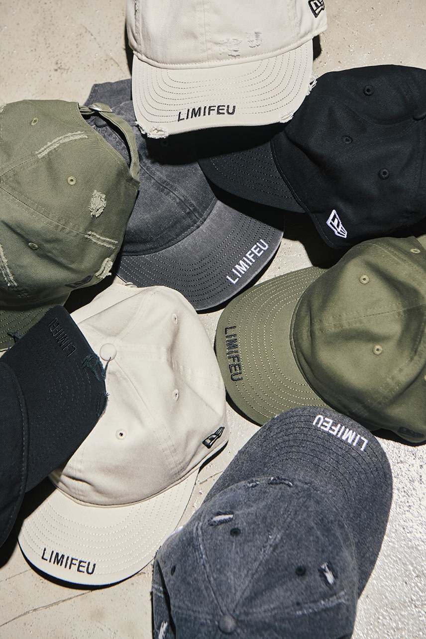 LIMI feu × New Era® 콜라보 캡 & 파우치 — 4월 25일 발매
